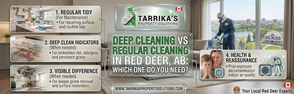 Deep Cleaning vs Regular Cleaning in Red Deer