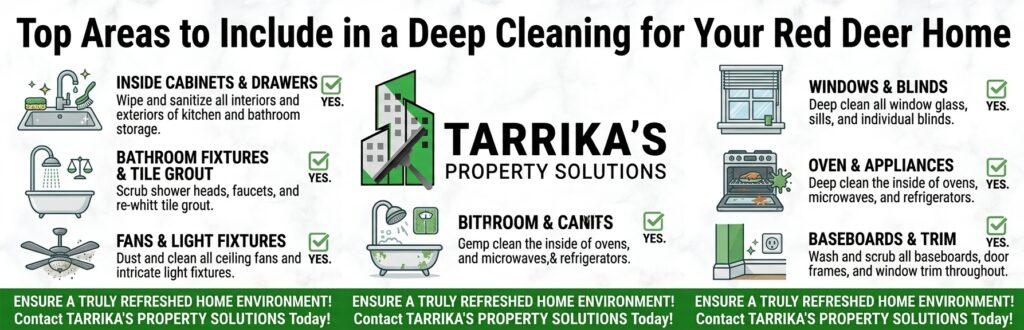 Top Areas to Include in a Deep Cleaning for Your Red Deer Home