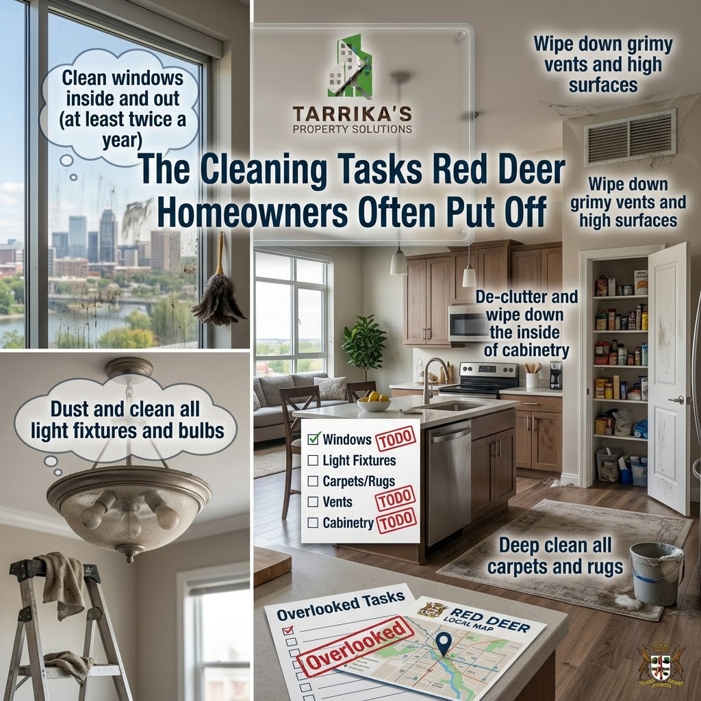 The Cleaning Tasks Red Deer Homeowners Often Put Off