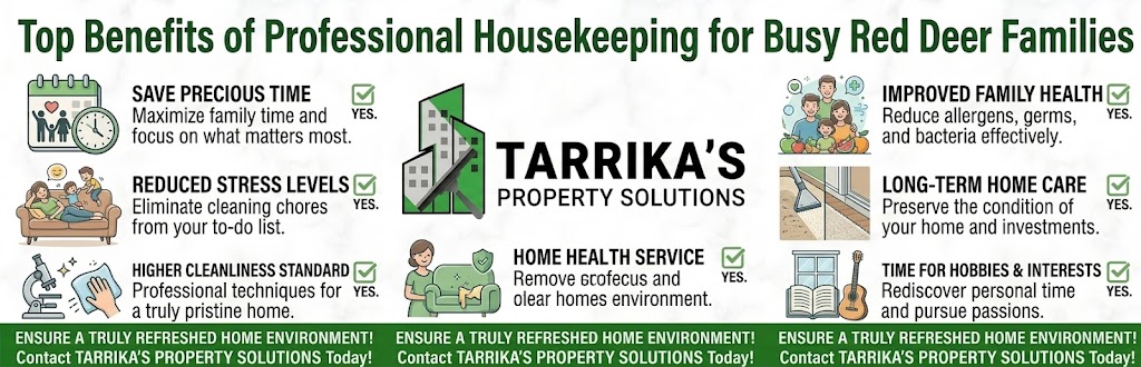 Top Benefits of Professional Housekeeping for Busy Red Deer Families