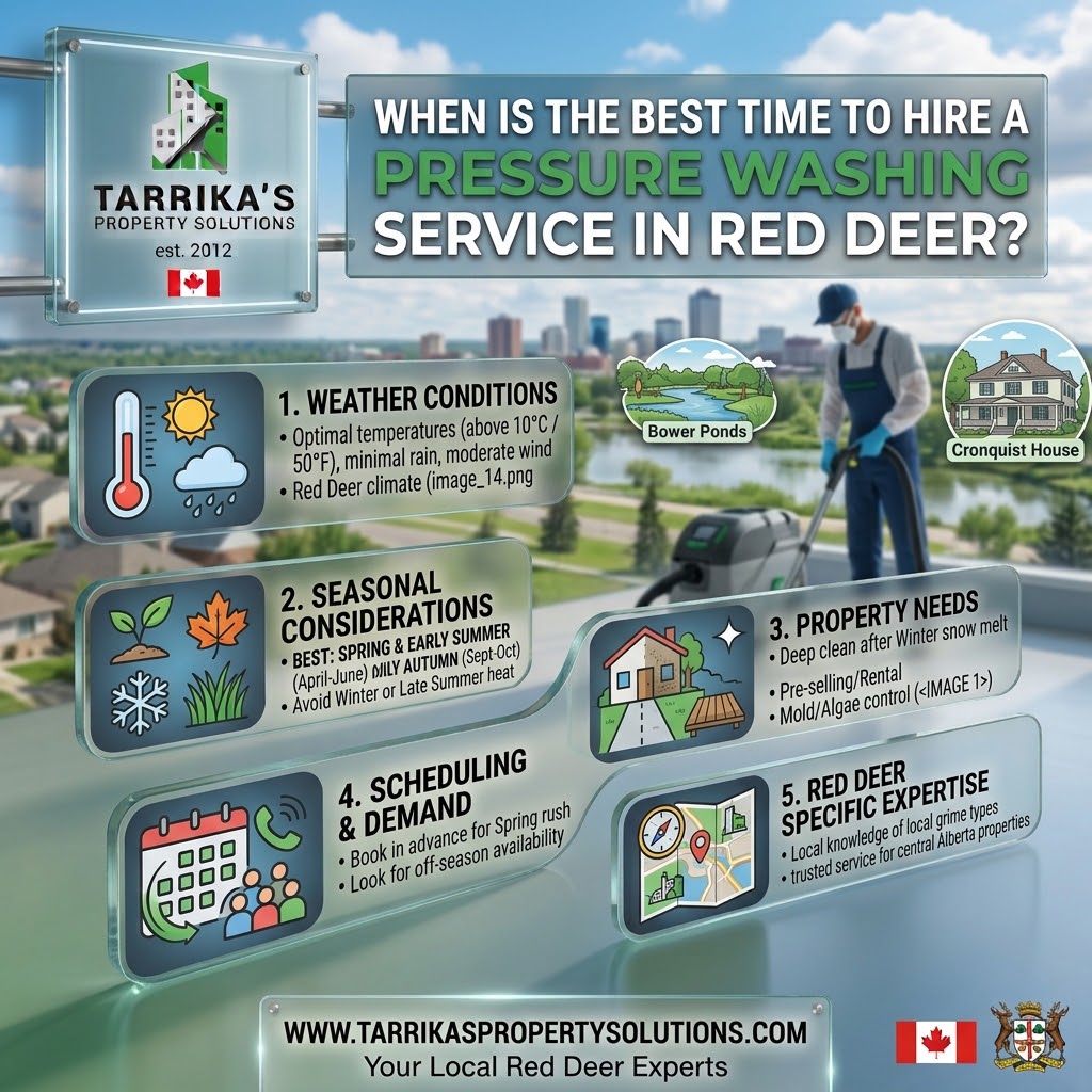 When Is the Best Time to Hire a Pressure Washing Service in Red Deer